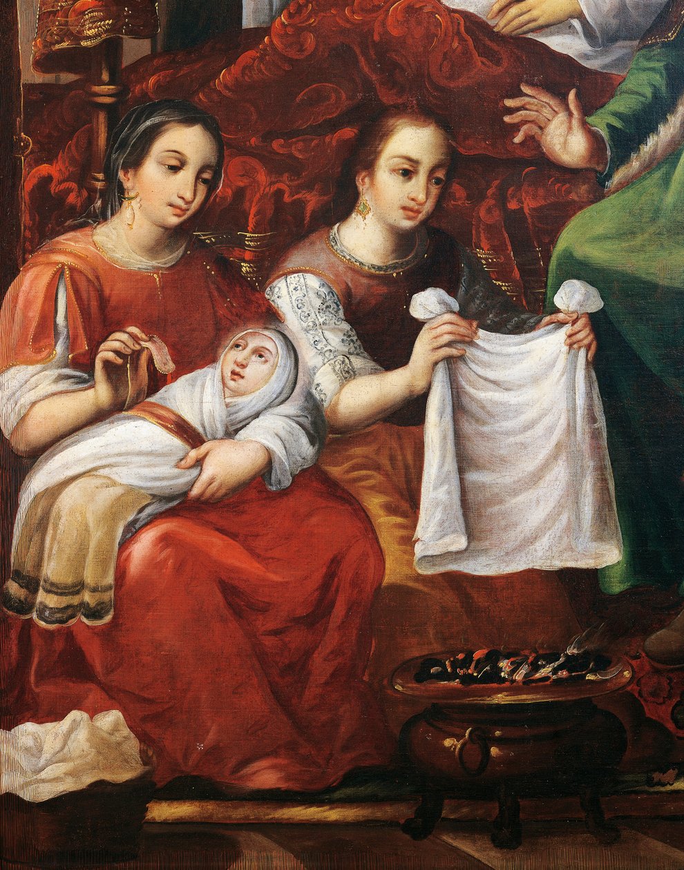 Mária születése, Juan Correa (körülbelül 1646-1716), Részlet alkotó: Juan Correa