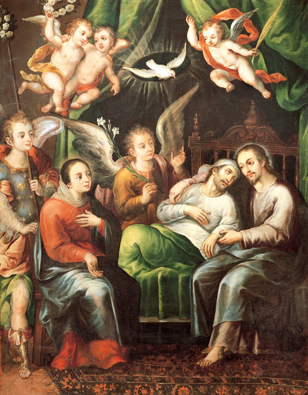 Szent József halála, Juan Correa (1646-1716) alkotó: Juan Correa