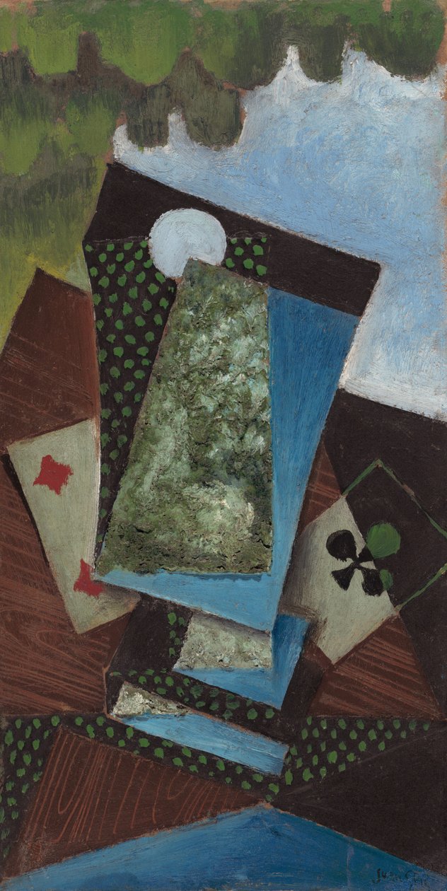 A ütők ásza és a négy gyémánt, 1915. alkotó: Juan Gris