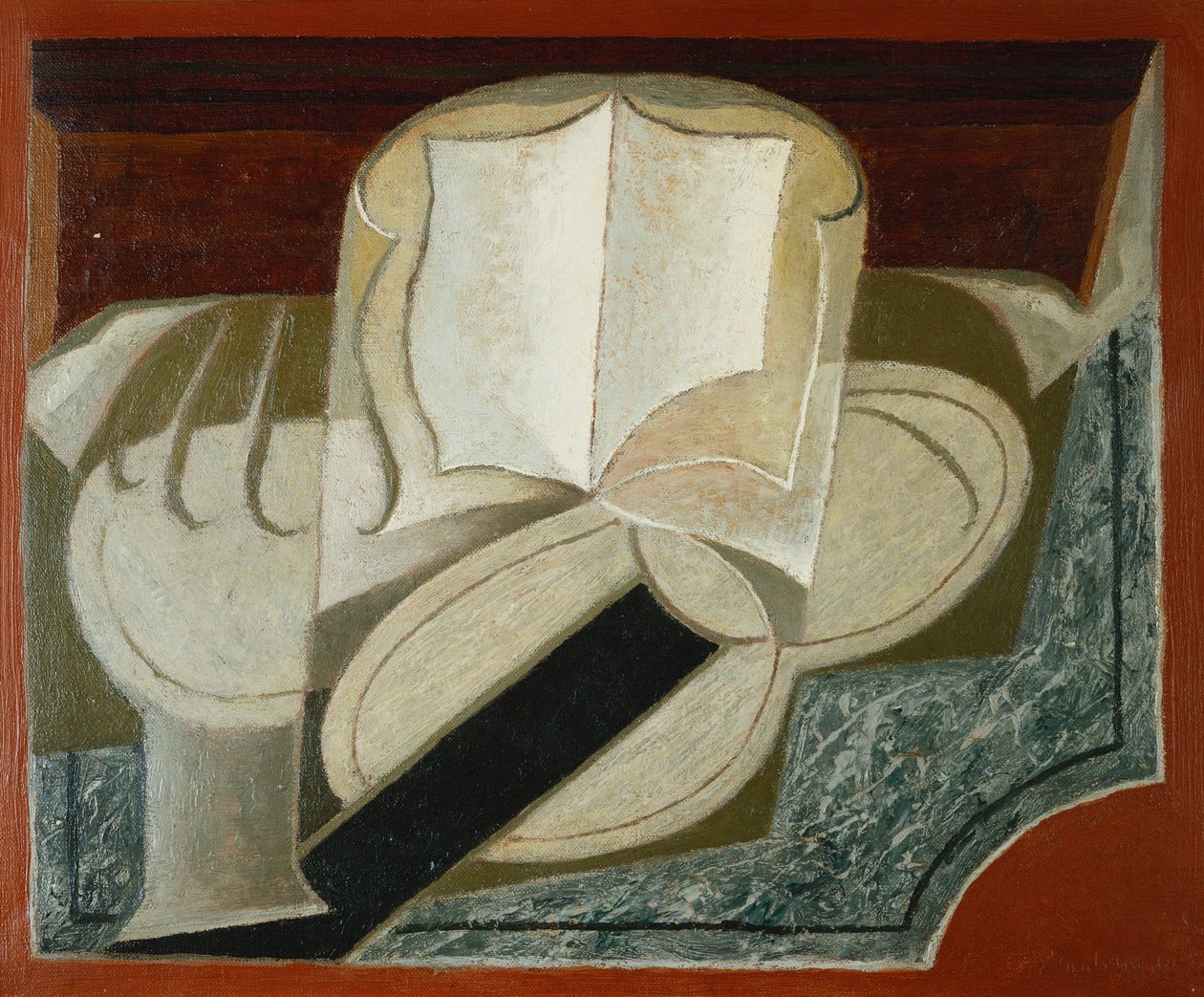 Könyvek és gitár; A könyv és a gitár, 1925 alkotó: Juan Gris