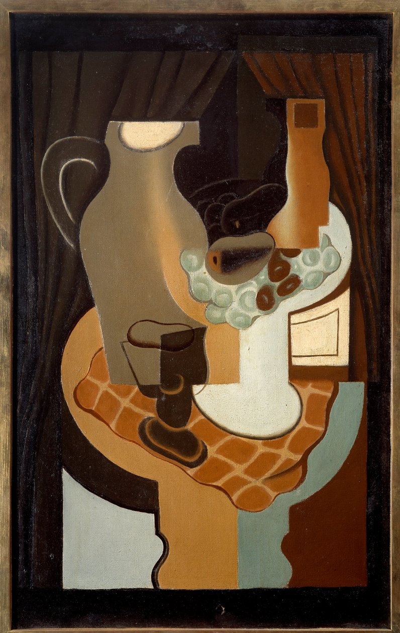 Broc és kompót. Juan Gris festménye (1887-1927) alkotó: Juan Gris