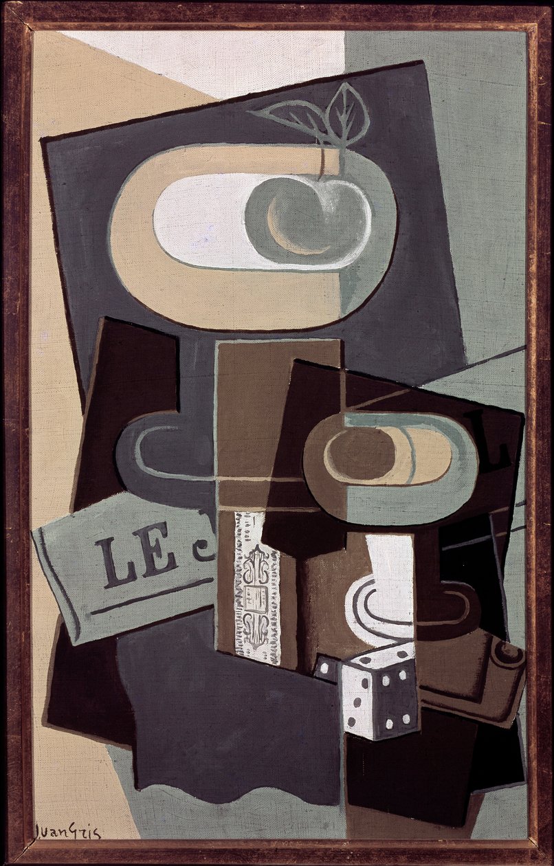 Kocka (olaj, vászon alkotó: Juan Gris