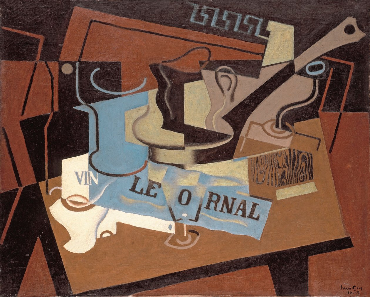 A serpenyő, Gris, Juan (1887-1927). olajfestmény alkotó: Juan Gris