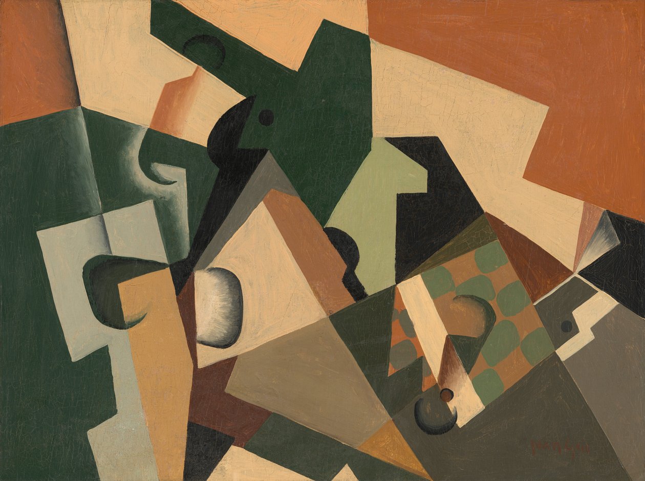 Üveg és sakktábla alkotó: Juan Gris