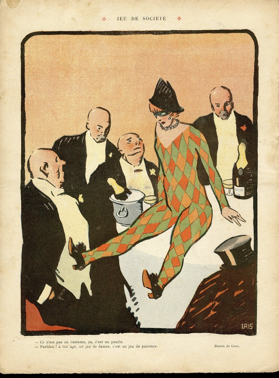 J Gris (1887-1927) illusztrációja a Le Lire-ben alkotó: Juan Gris