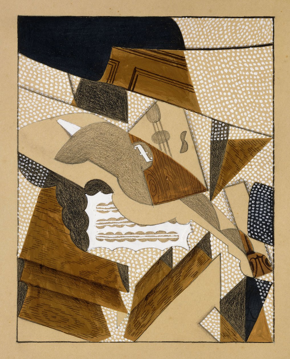A hegedű, 1915-1916 körül alkotó: Juan Gris