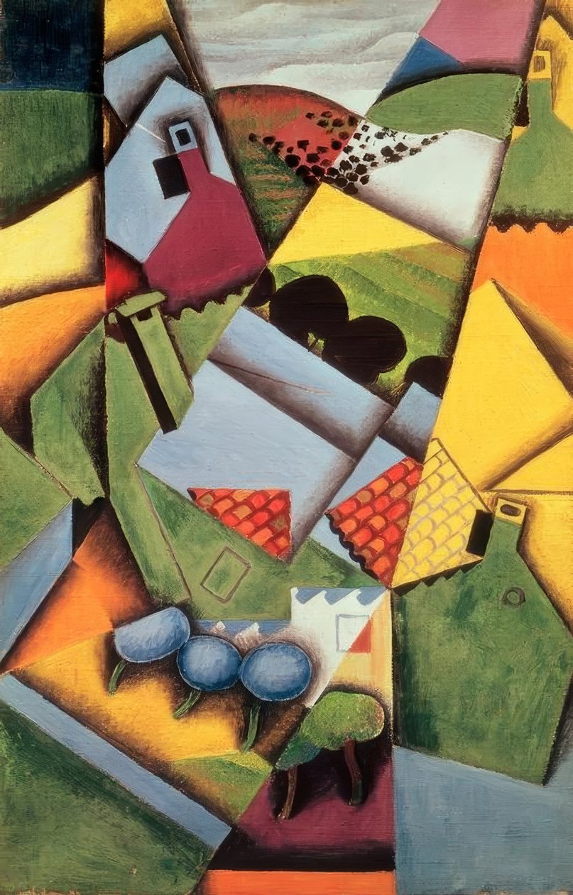 Házak Céretben alkotó: Juan Gris
