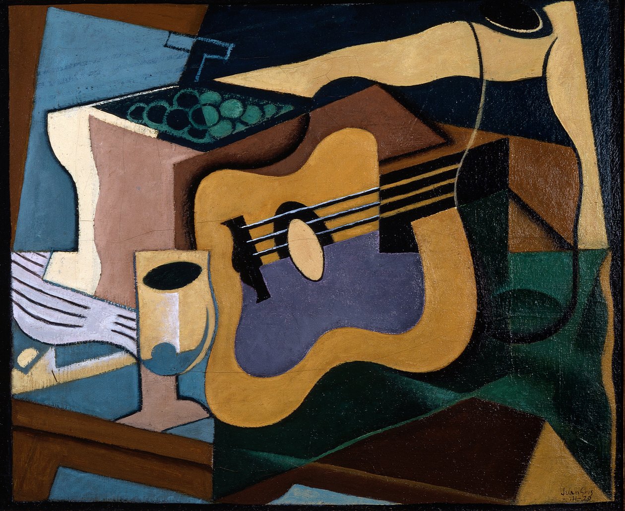 Csendélet gitárral, 1920 október-november (olaj, vászon) alkotó: Juan Gris