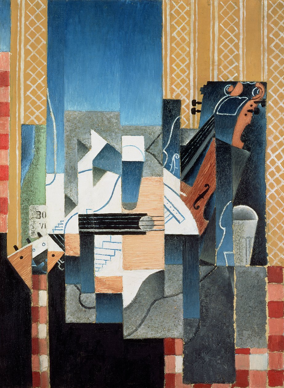 Csendélet hegedűvel és gitárral alkotó: Juan Gris