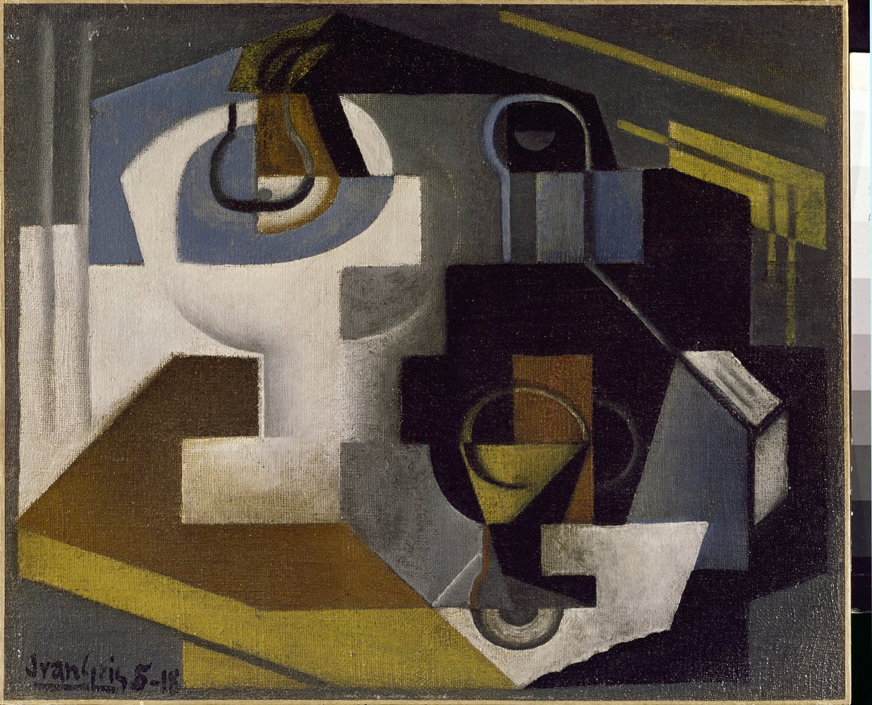 Csendélet gyümölcstállal – Juan Gris festménye (1887-1927) alkotó: Juan Gris