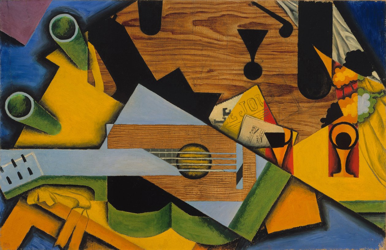 Csendélet gitárral alkotó: Juan Gris