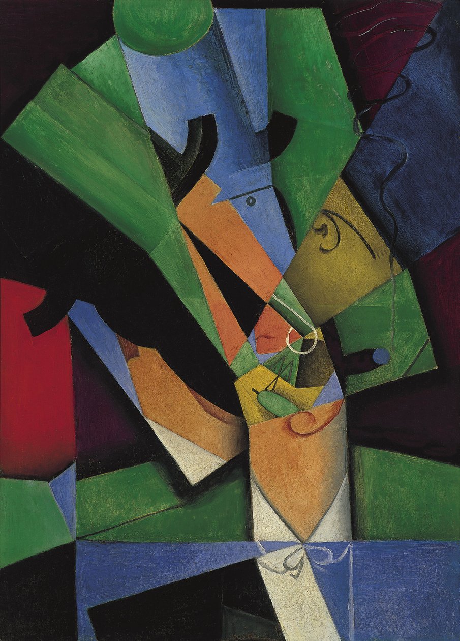 A dohányos Frank Haviland, 1913 alkotó: Juan Gris