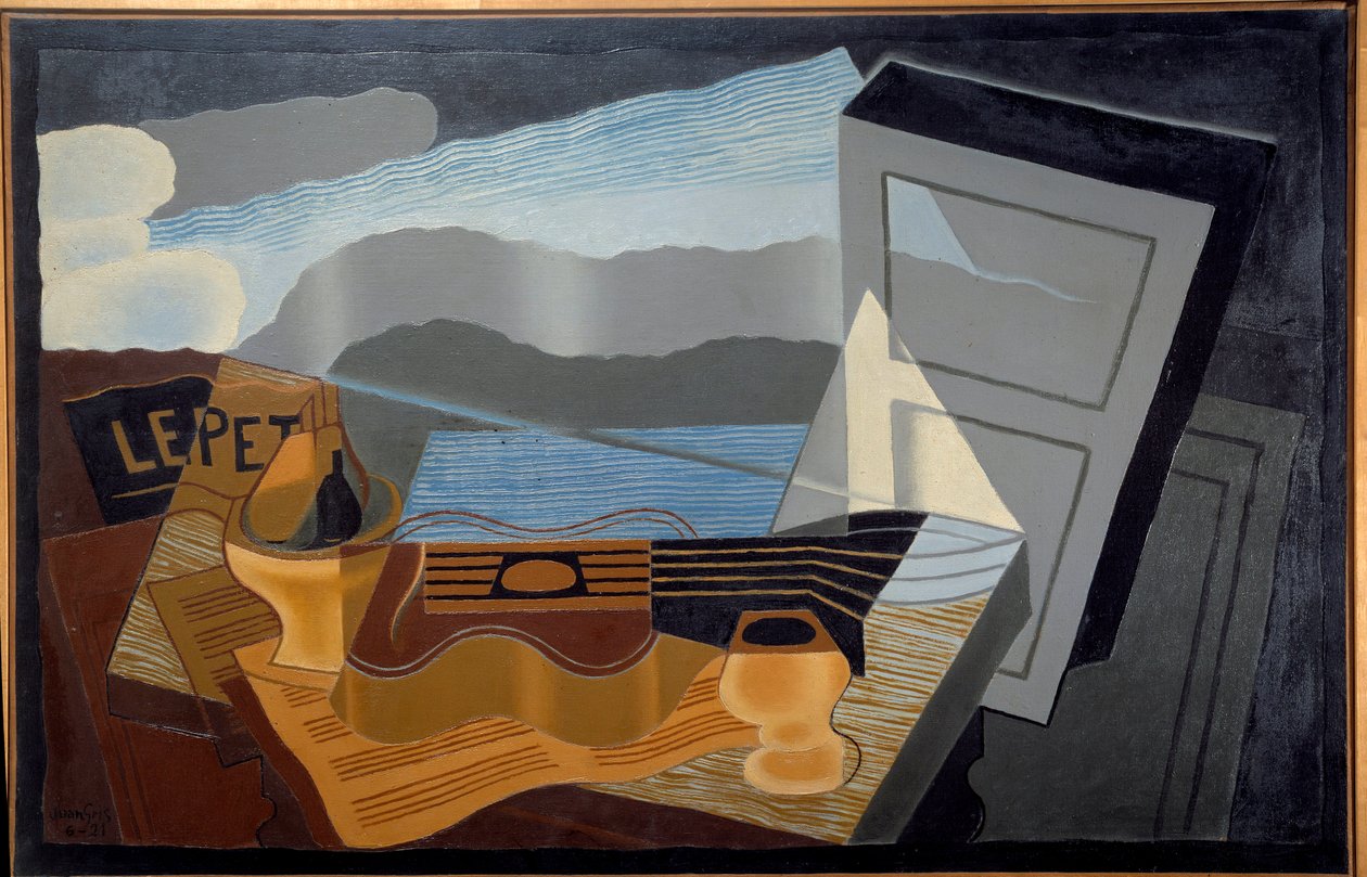A kilátás az öbölre. Juan Gris festménye (1887-1927) Ec. Esp. alkotó: Juan Gris