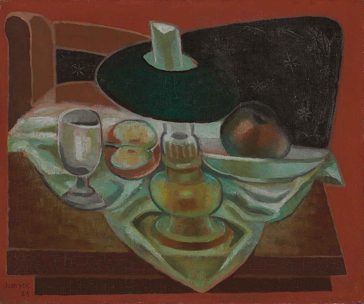 A lámpa alatt; A lámpa alatt, 1925 alkotó: Juan Gris