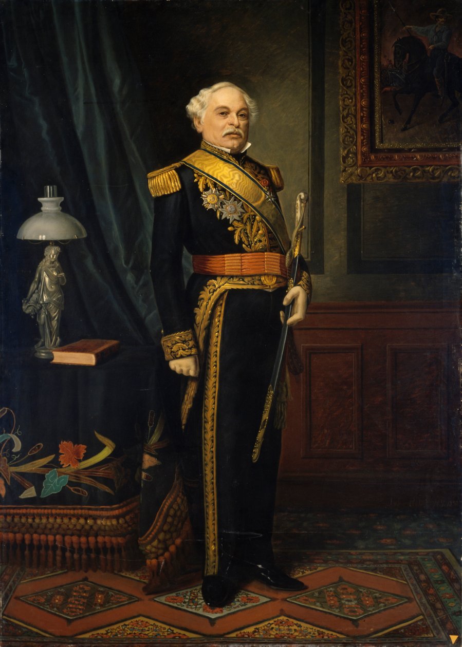 Jose Antonio Paez tábornok, 1890. alkotó: Juan Jorge Peoli
