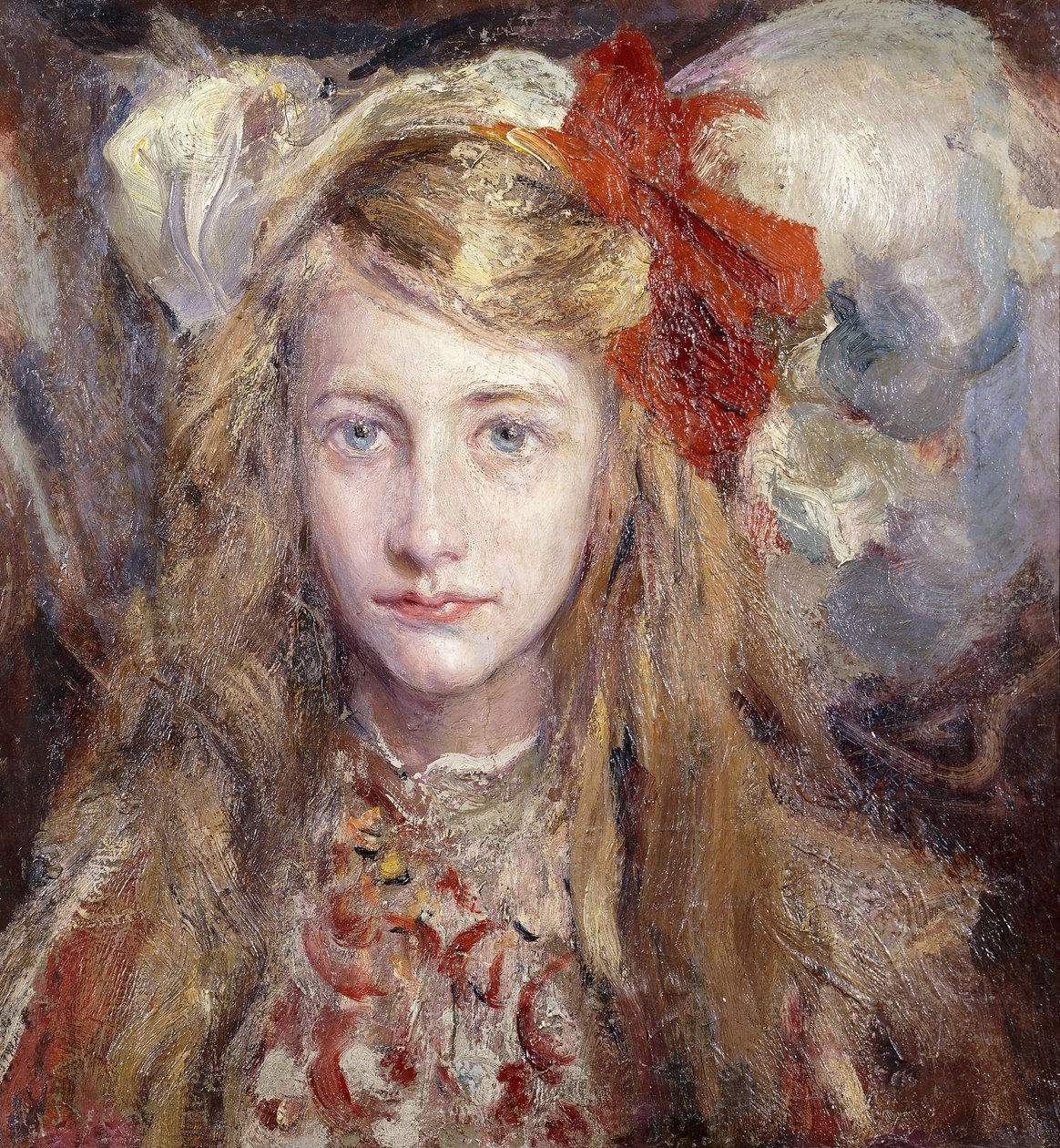 A művész lányának Pippi portréja alkotó: Juan Pablo Salinas Tervel