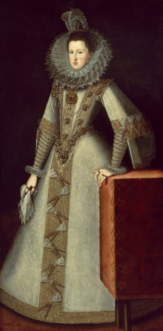 Osztrák Margit (1584-1611) Spanyolország királynője, 1605 alkotó: Juan Pantoja de la Cruz