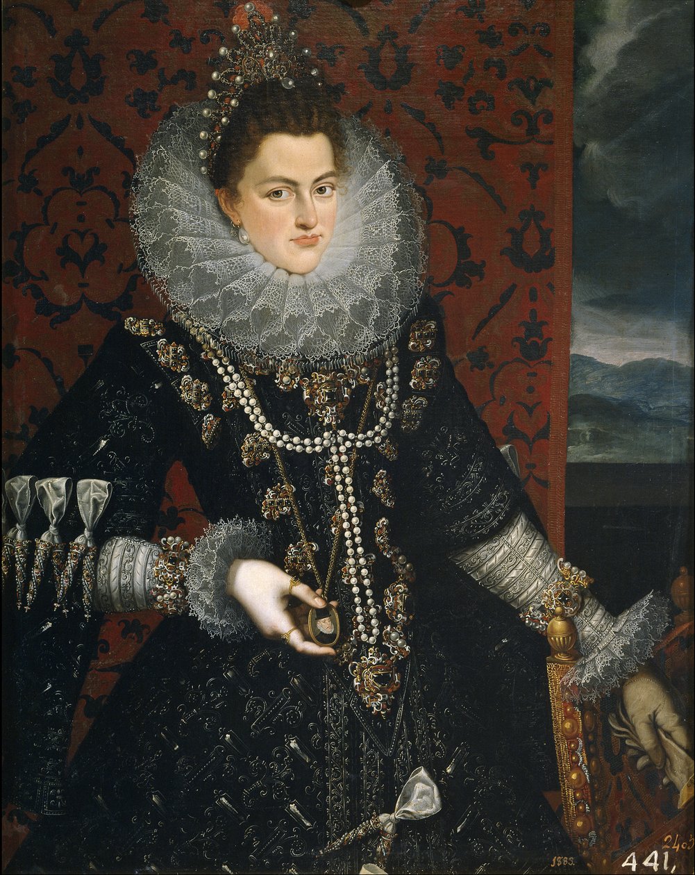 The Infanta Isabella Clara Eugenia 1566-1633, 1598-1599 alkotó: Juan Pantoja de la Cruz