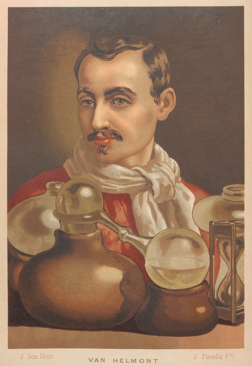 Johan Baptista van Helmont portréja 1580-1644, 1879. alkotó: Juan Planella y Rodríguez