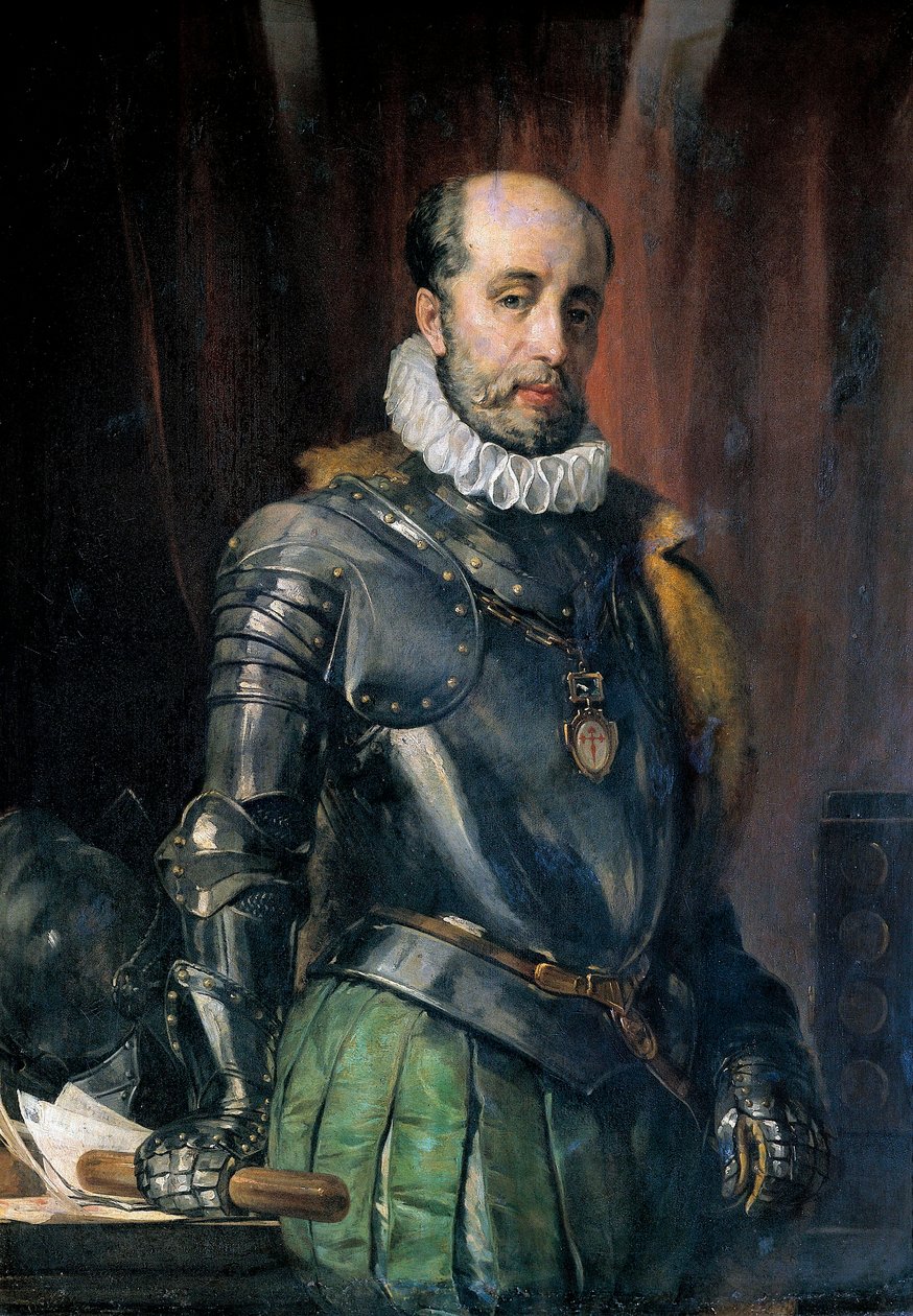 Luis de REQUESENS Y ZUNIGA (1528-1576), katalán politikus, spanyol holland kormányzó portréja. Joan Vicens i Cots festménye (Juan Vicens Cots alkotó: Juan Vicens Cots
