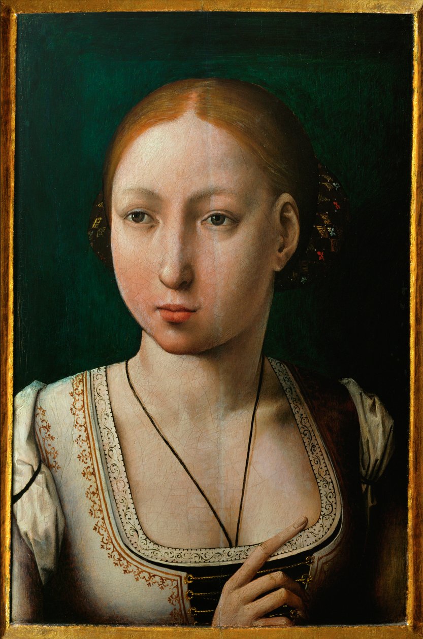 Őrült Juana, Szép Fülöp felesége, Kasztíliai Izabella lánya ... alkotó: Juan de (attr. to) Flandes