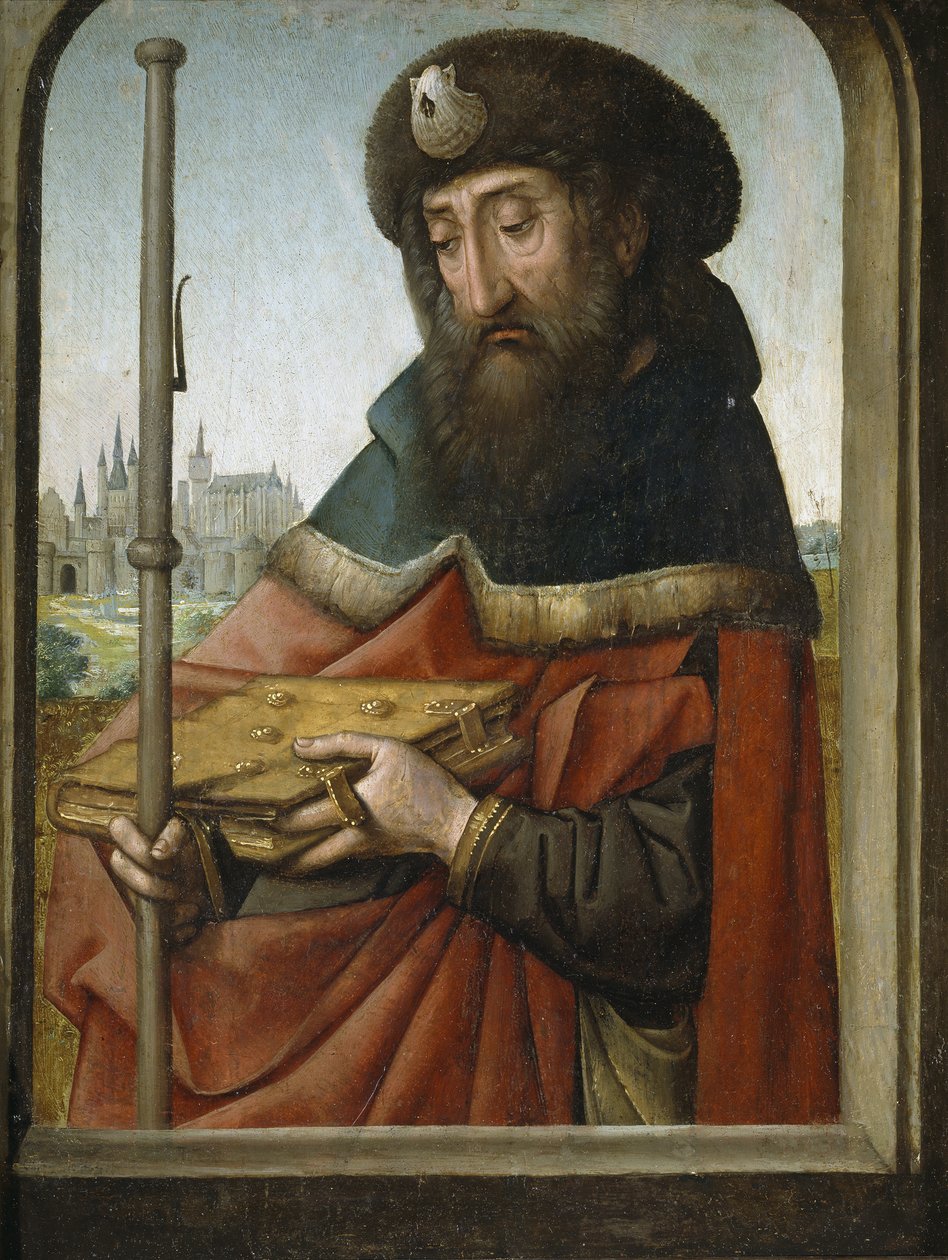 Idősebb Szent Jakab zarándokként alkotó: Juan de Flandes