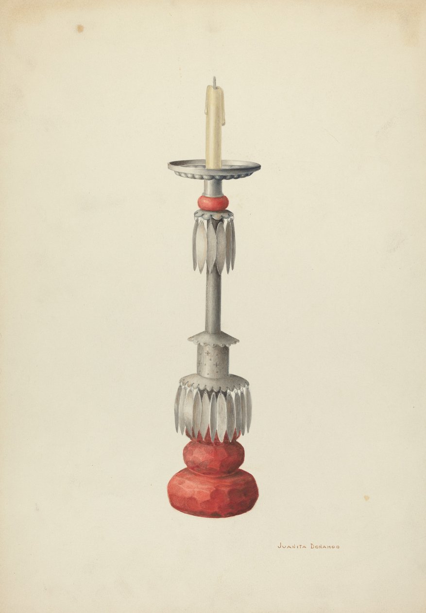 Gyertyatartó Egy pár, c. 1941. alkotó: Juanita Donahoo