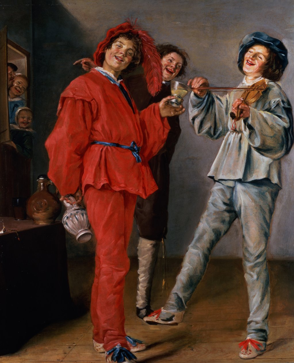 Három fiú vidámkodik, 1629 körül alkotó: Judith Leyster