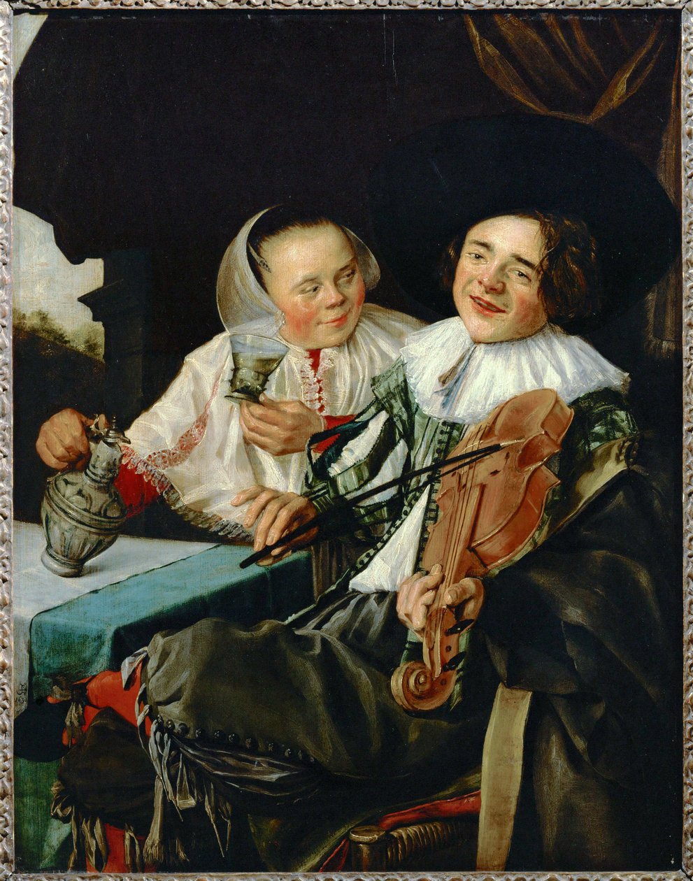 La joyeuse companie - vidám társaság ... alkotó: Judith (attr. to) Leyster