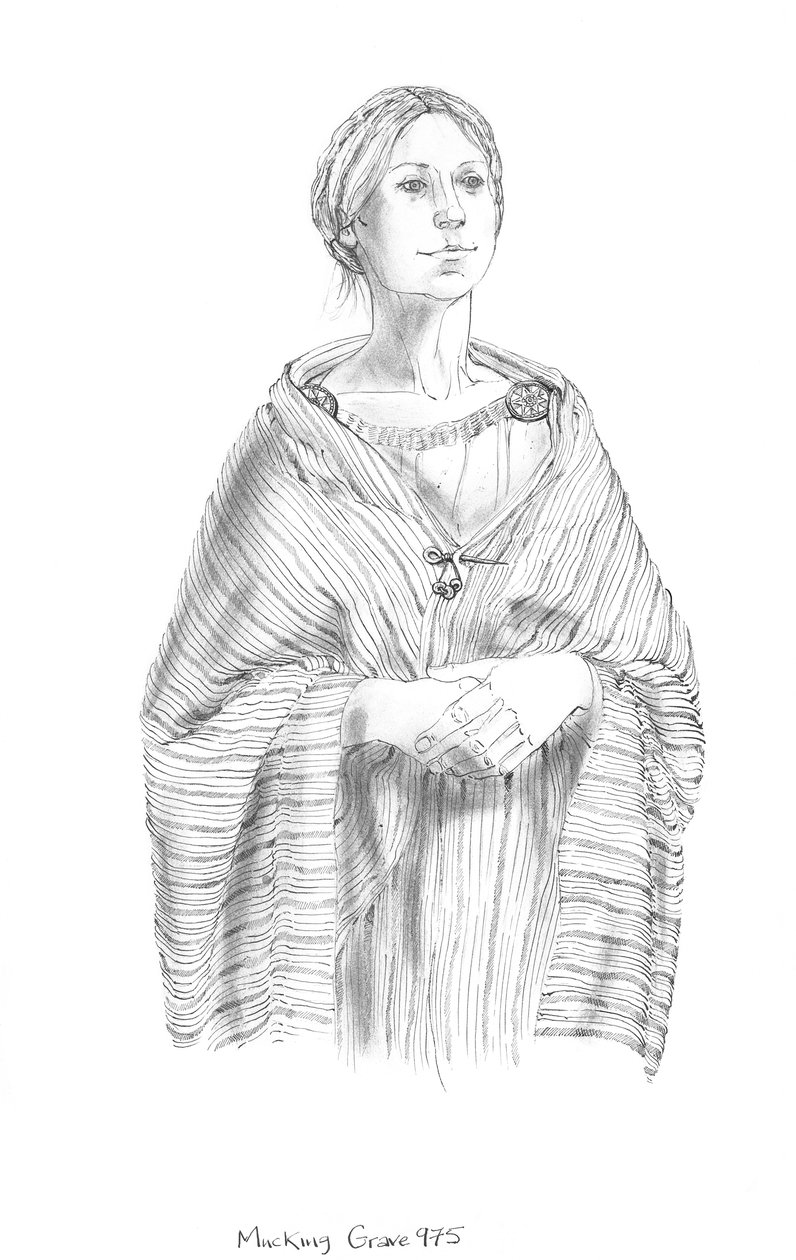 Angolszász nő, 5-10. század, 1990-2010 alkotó: Judith Dobie