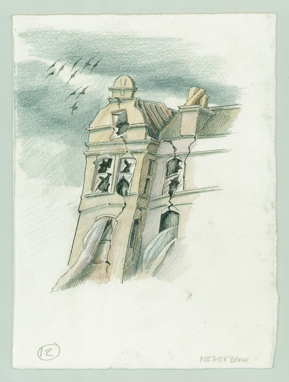 Scarborough német haditengerészeti bombázása, North Yorkshire, 1914, 2014. alkotó: Judith Dobie