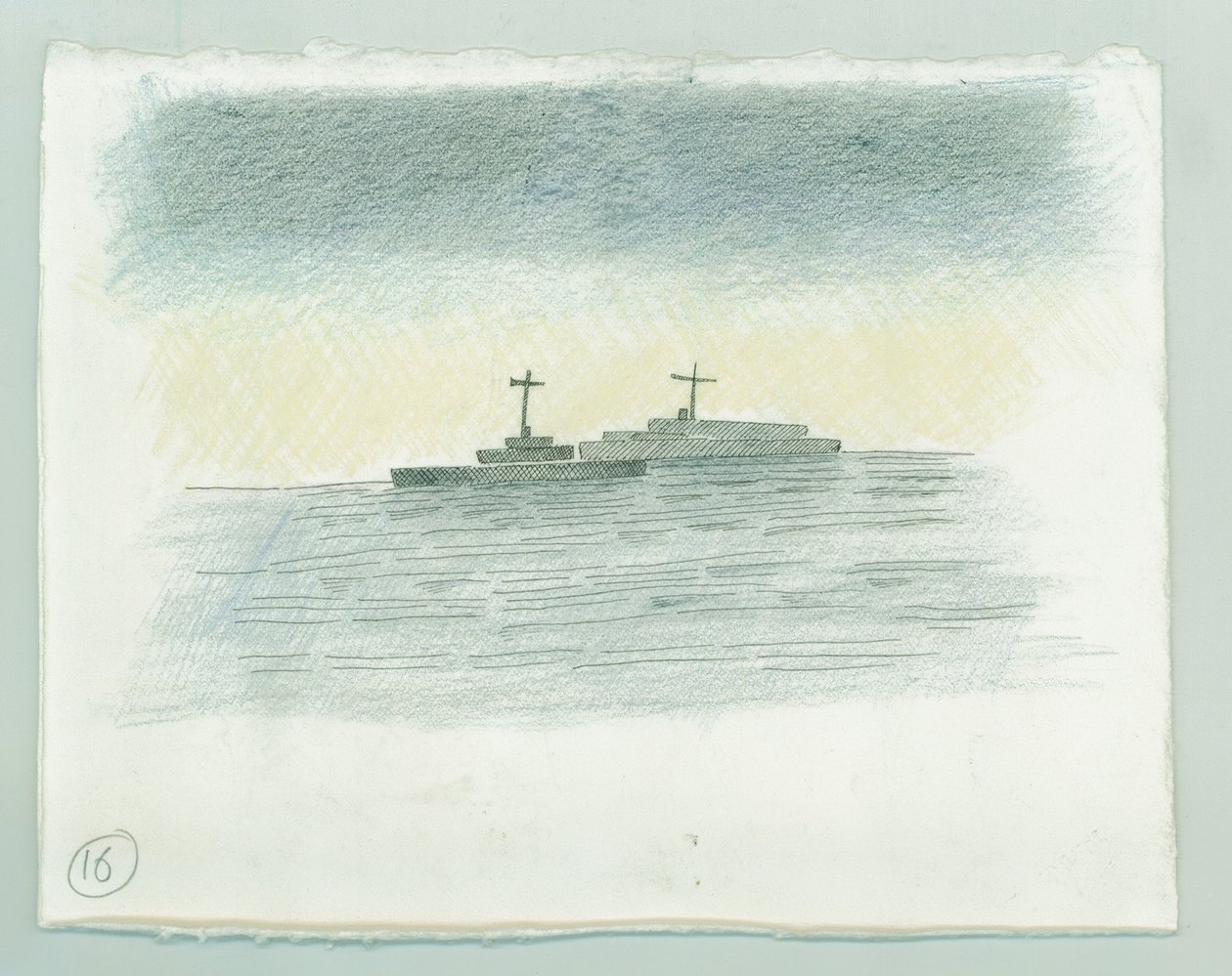 Scarborough német haditengerészeti bombázása, North Yorkshire, 1914, 2014. alkotó: Judith Dobie