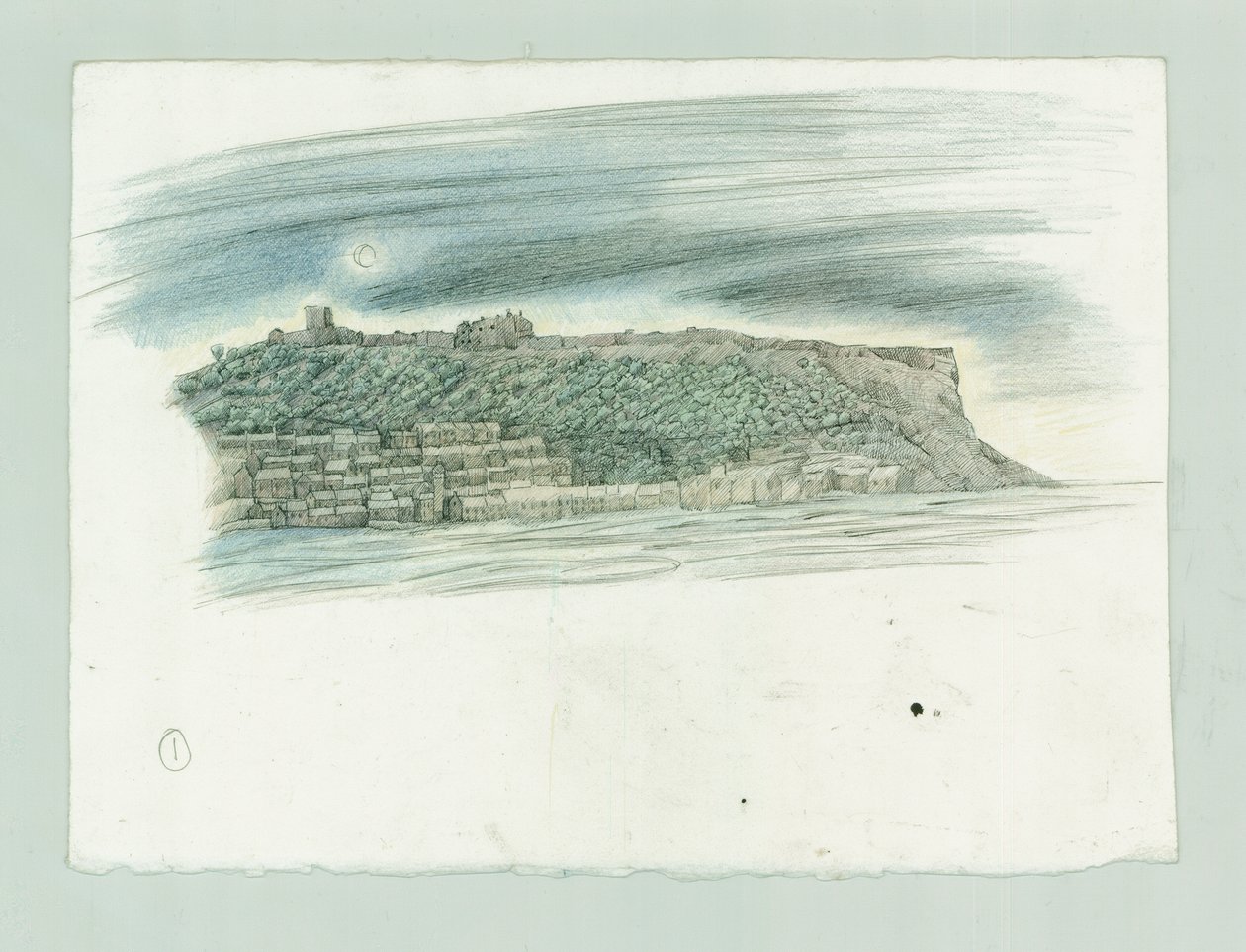 Scarborough német haditengerészeti bombázása, North Yorkshire, 1914, 2014. alkotó: Judith Dobie