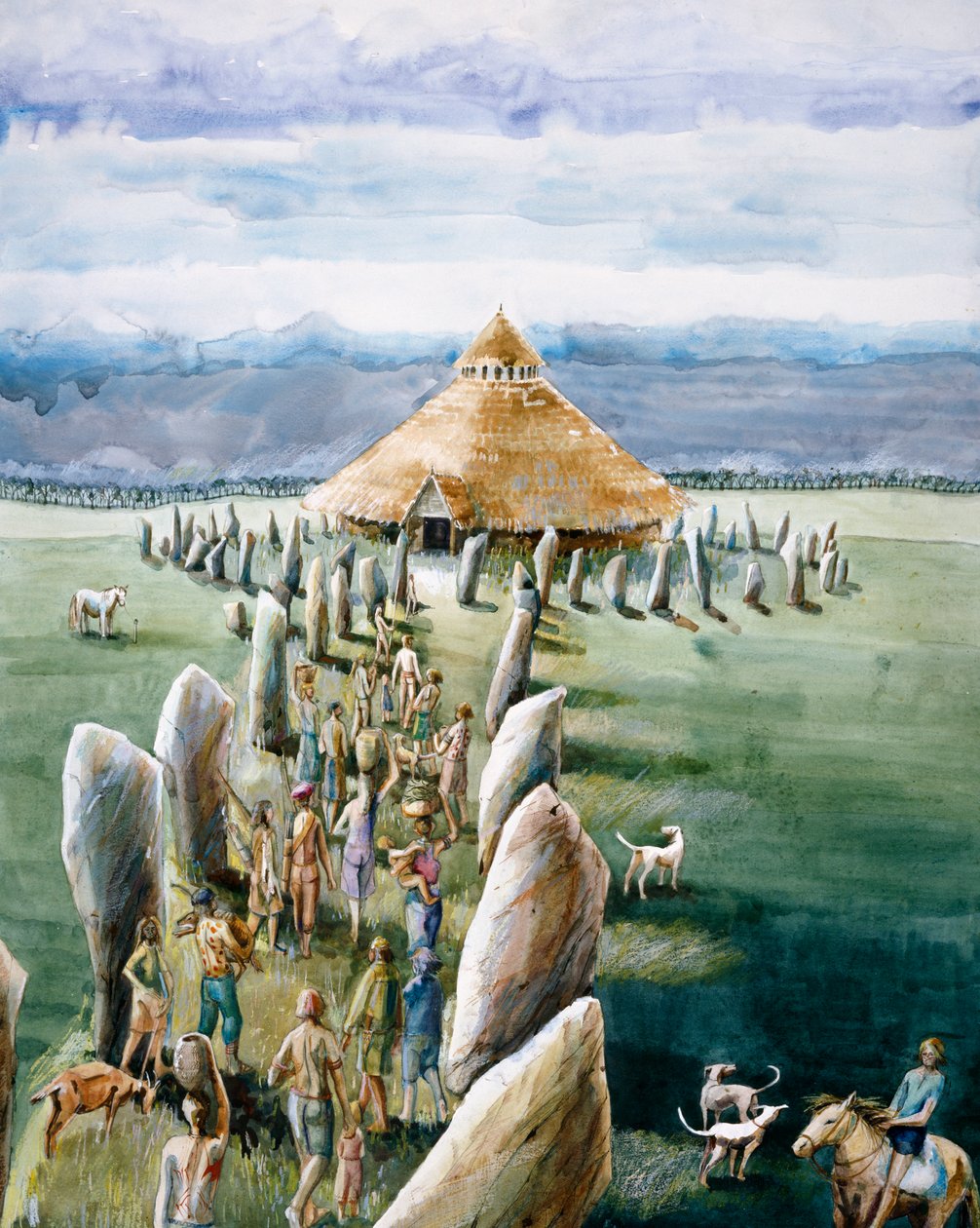 The Sanctuary, Avebury, ie c3. évezred, 1990-2010 alkotó: Judith Dobie