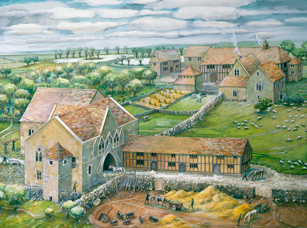 Thornholme Priory, Humberside, 2006 alkotó: Judith Dobie
