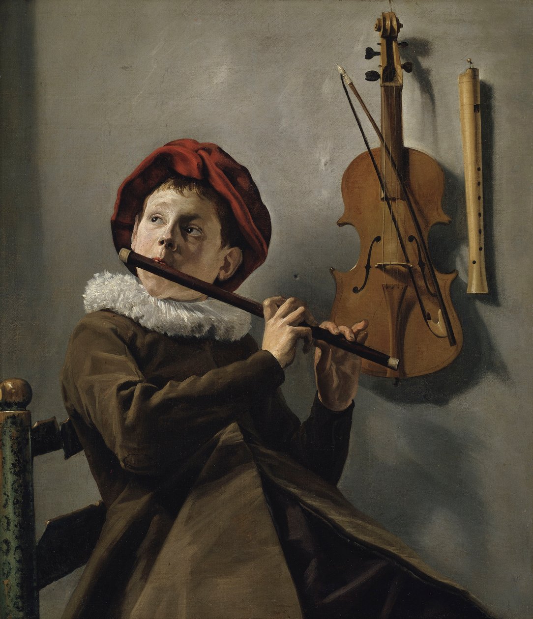 Fuvolázó fiú alkotó: Judith Leyster