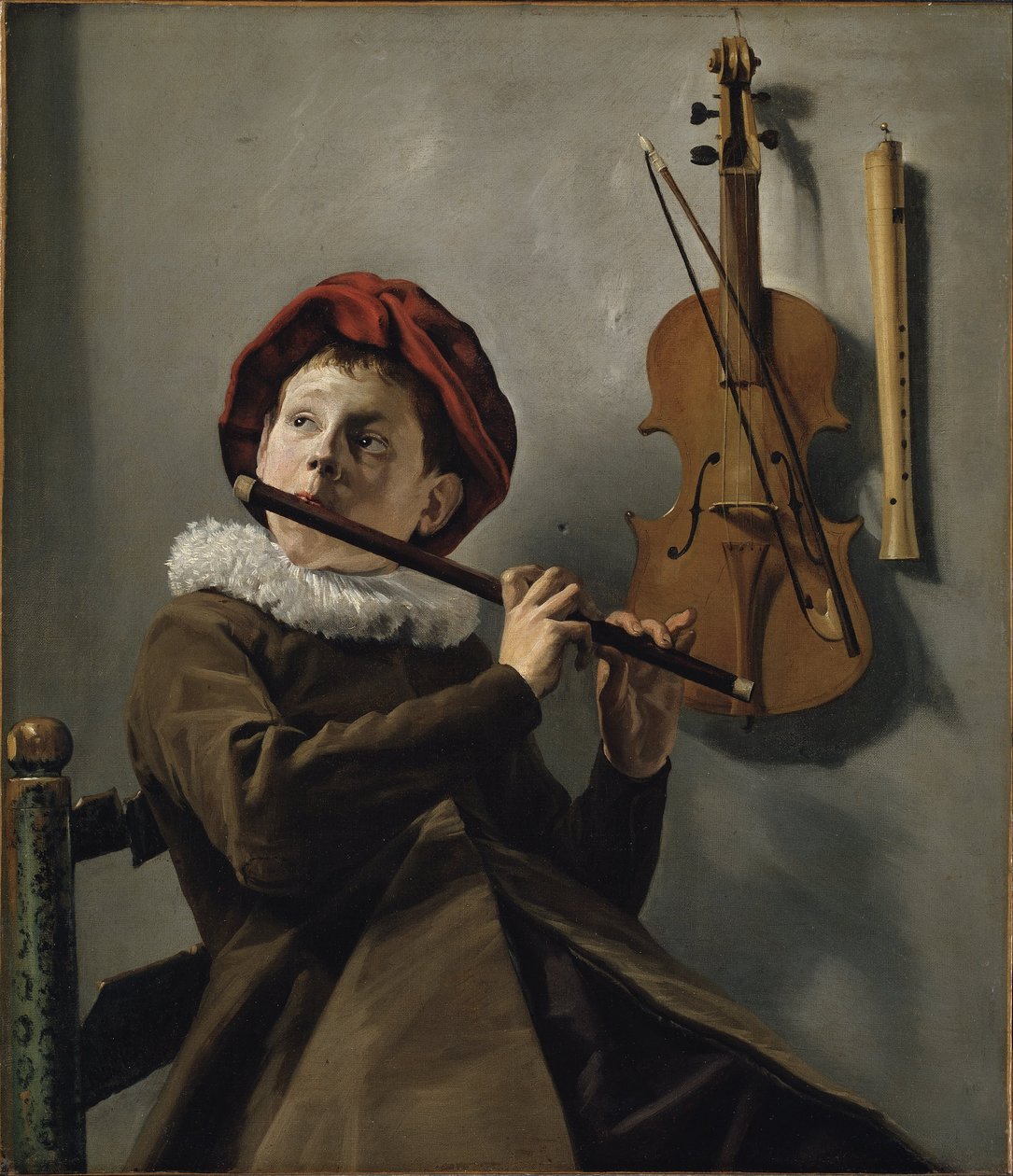 Fuvolázó fiú alkotó: Judith Leyster