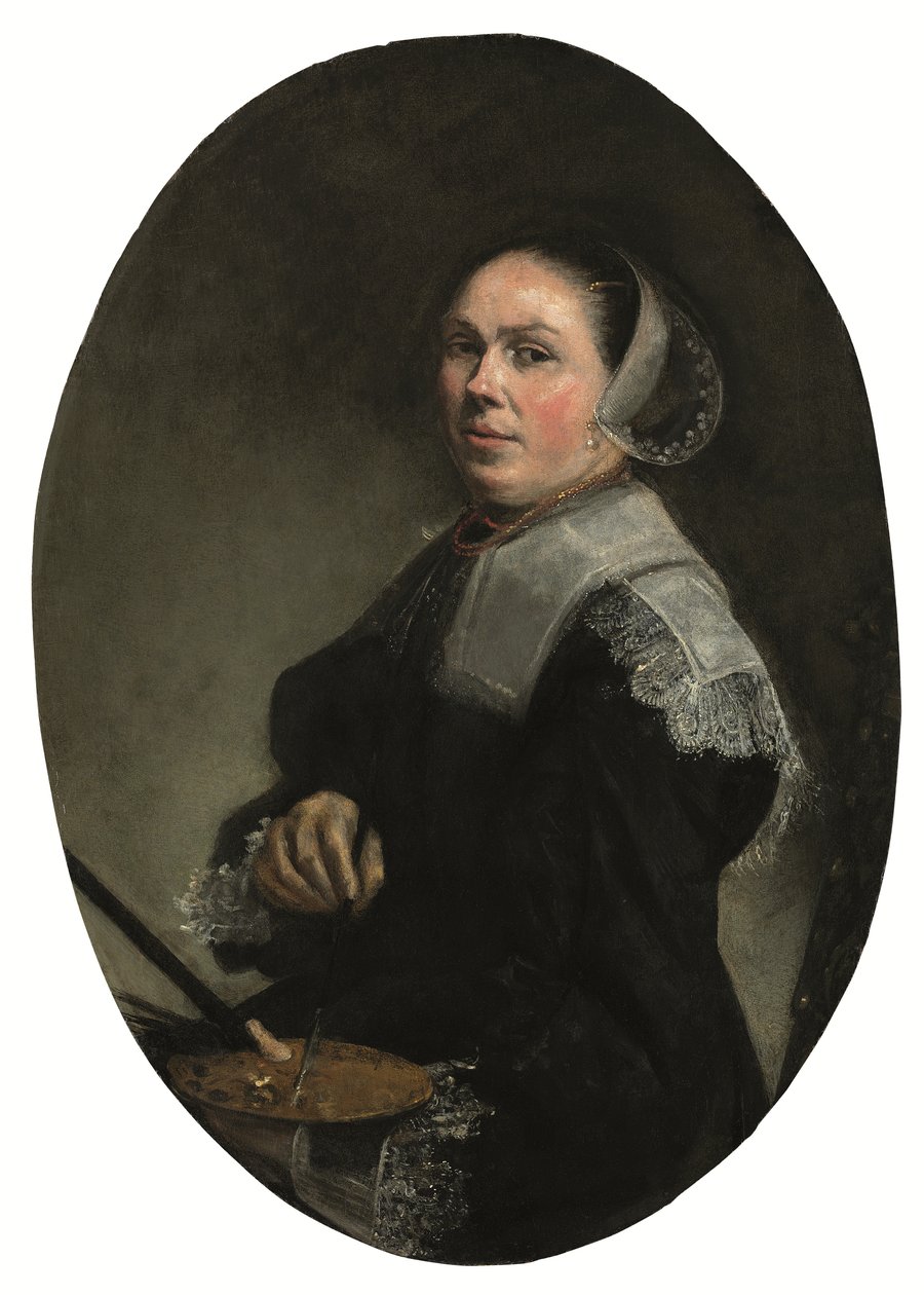 A művész portréja (olaj, tábla) alkotó: Judith Leyster