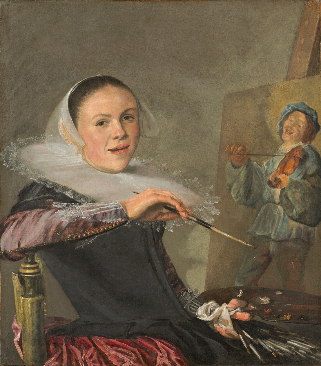 Önarckép, c. 1630 (olaj, vászon) alkotó: Judith Leyster