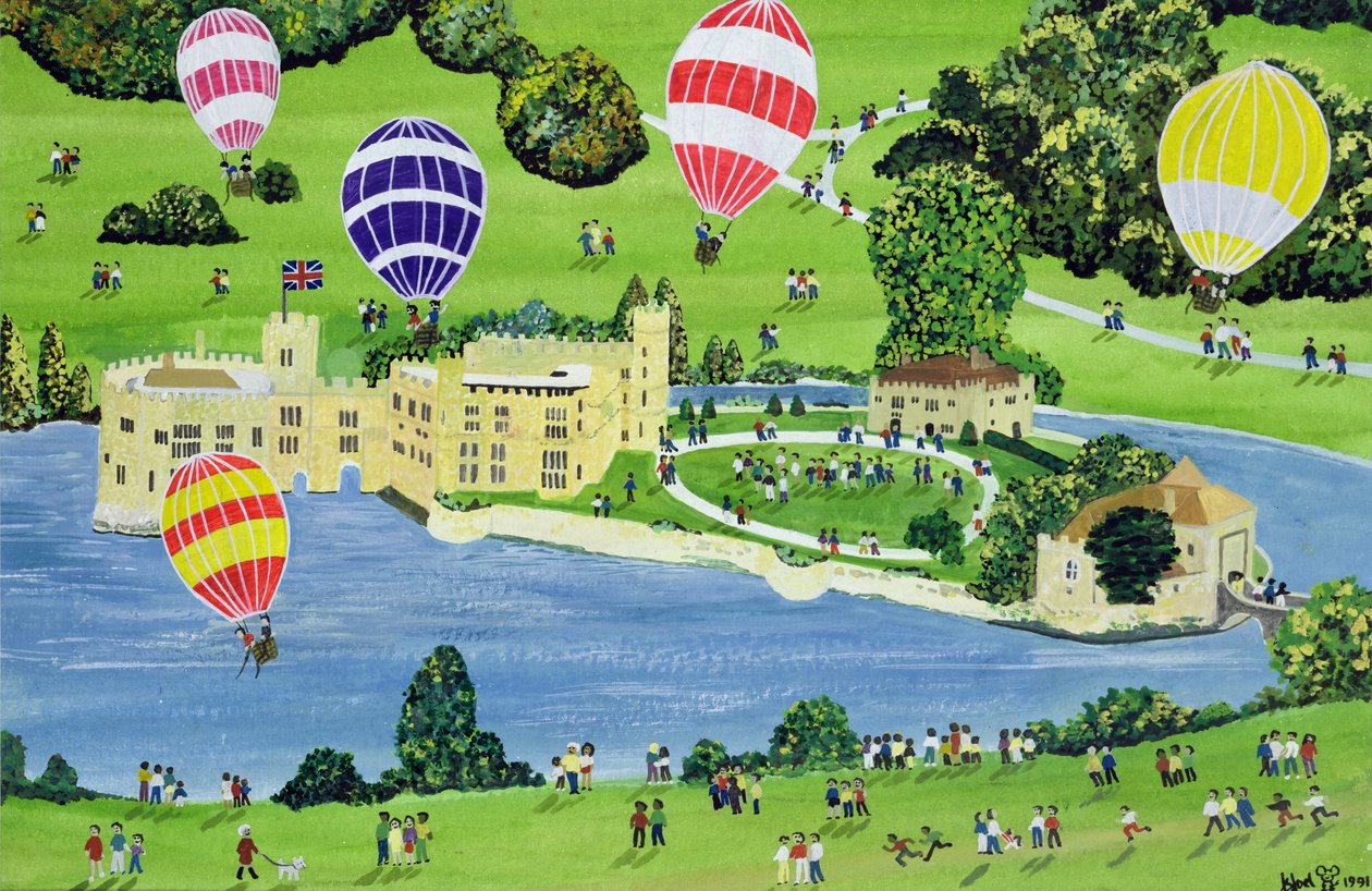 Ballonozás a leedsi kastélyban alkotó: Judy Joel