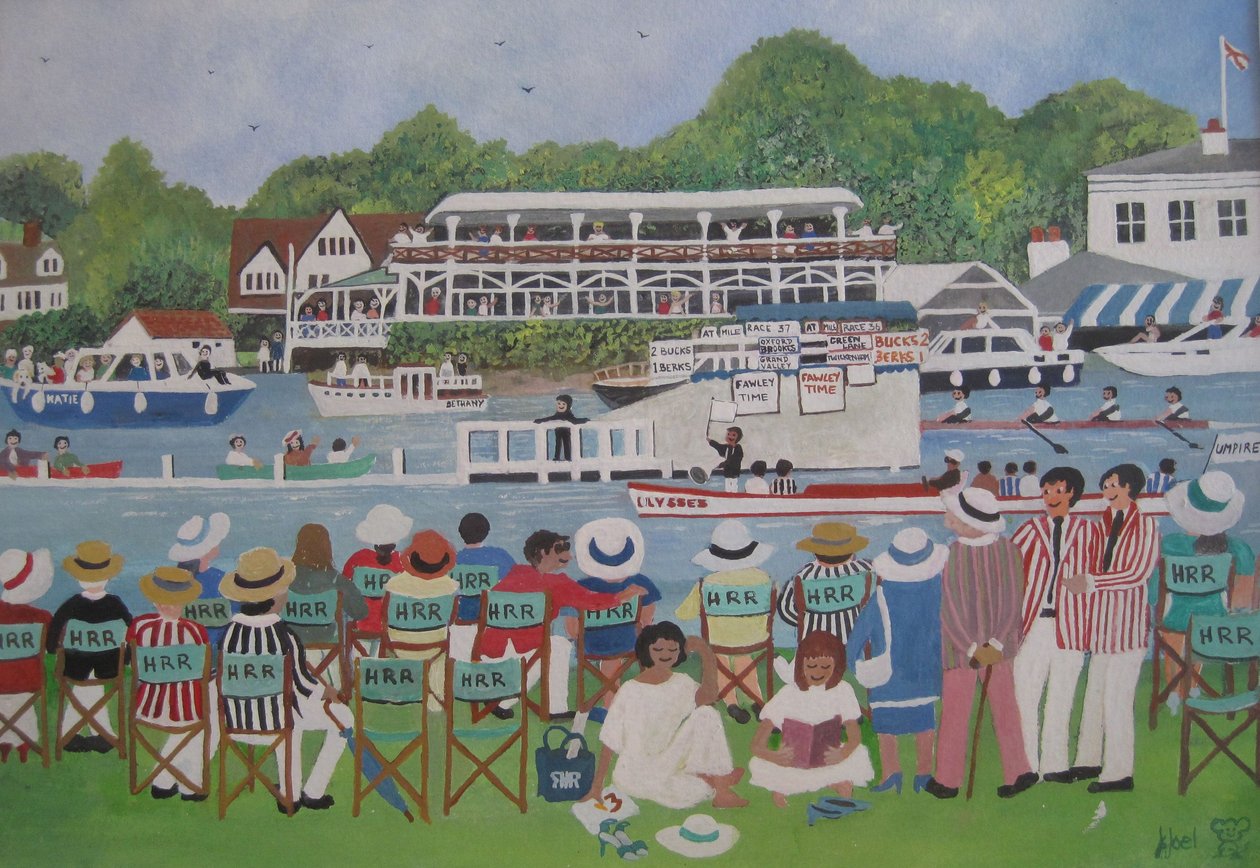 Henley – The Finish, 2012 (Guache papíron) alkotó: Judy Joel
