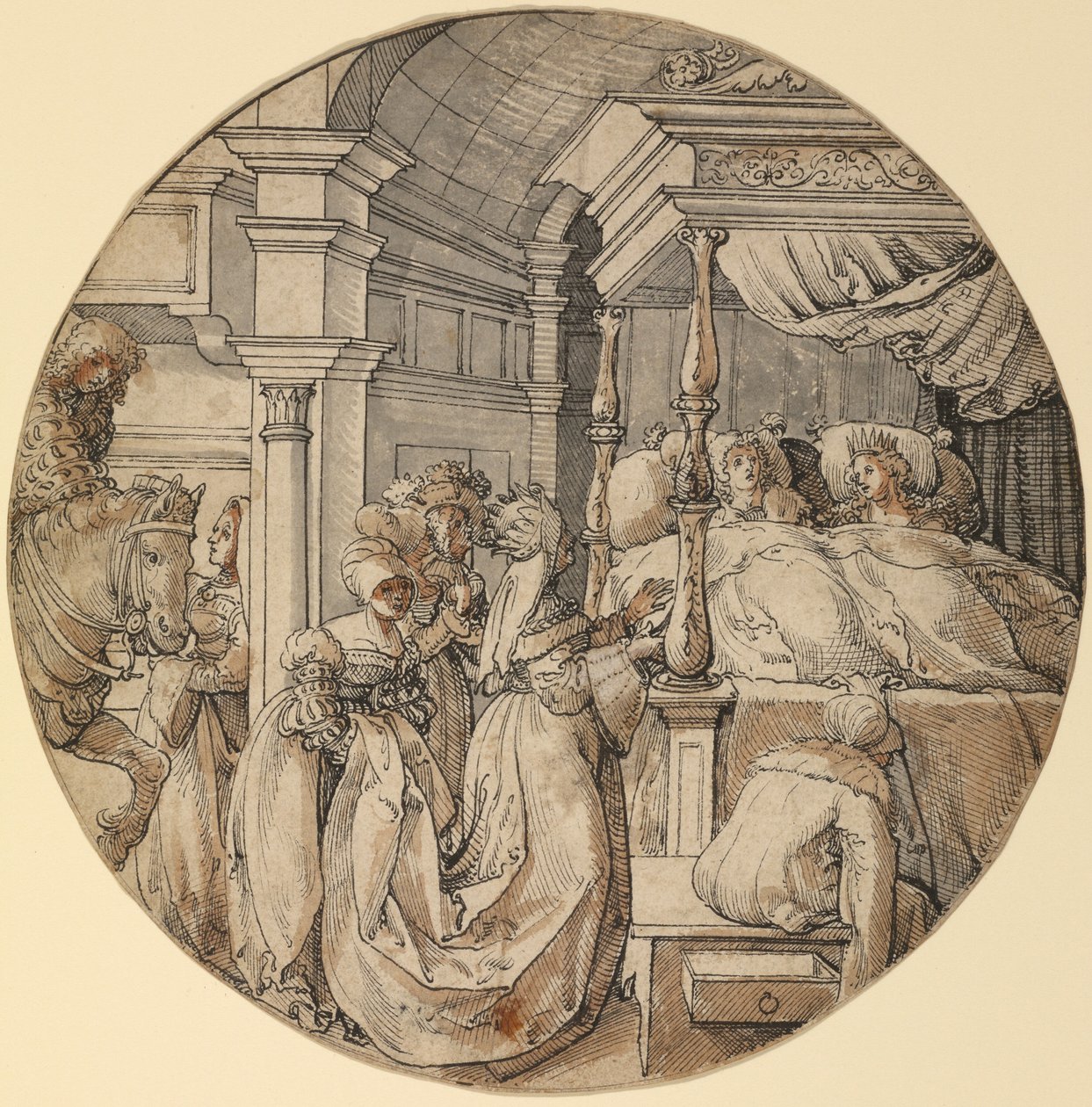 Menyasszonyi jelenet alkotó: Jörg Breu the Elder