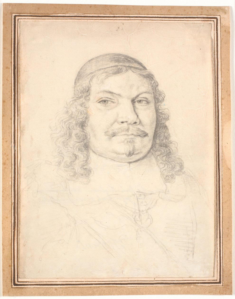 Johan Adolph Kielman von Kielmanseck (1612-1676) Holstein-Gottorp kancellár portréja. Mellbőség jobbra alkotó: Jürgen Ovens