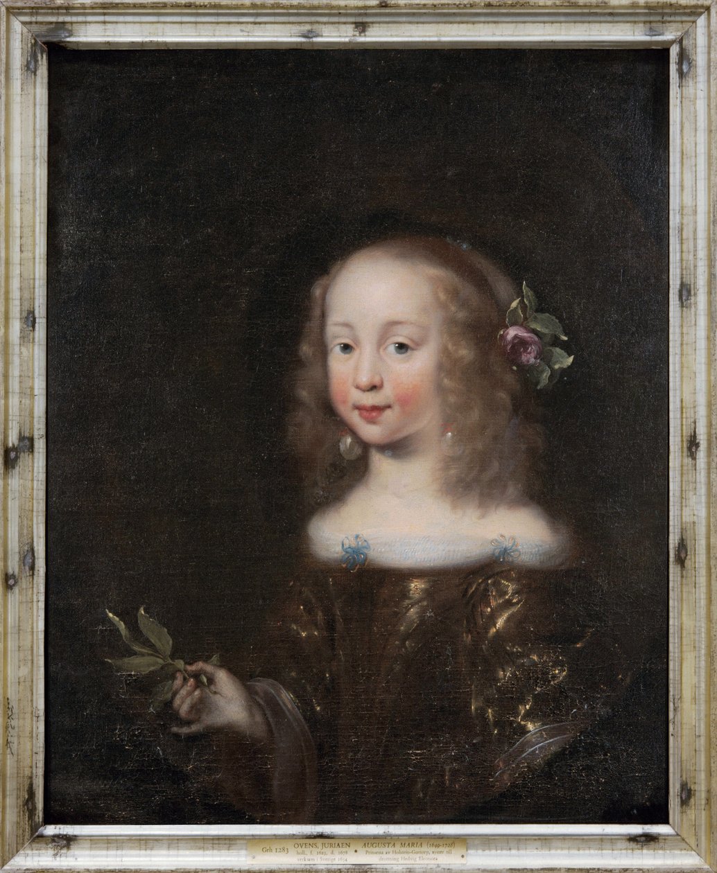 Svédül: Augusta Maria, 1649-1728, Holstein-Gottorp hercegnő Augusta Maria, 1649-1728, Holstein-Gottorp hercegnője alkotó: Jürgen Ovens