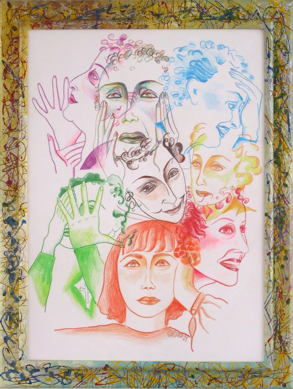 Edith Piaf II -portré/Collage- alkotó: JuleSimo