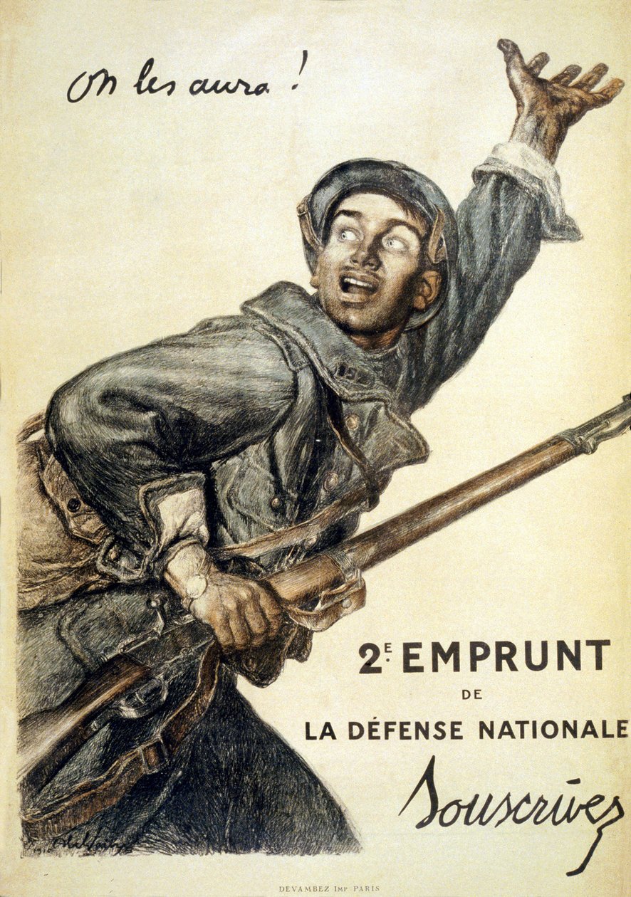 Megszerezzük őket! A 2. honvédelmi kölcsön. Előfizetés, 1916 alkotó: Jules Abel Faivre