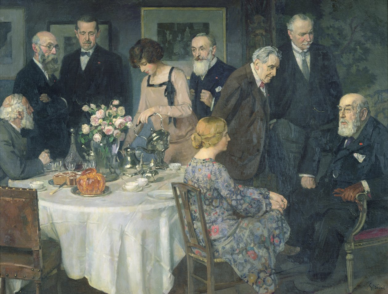 Egy művészcsoport, 1929 alkotó: Jules Alexandre Gruen or Grun
