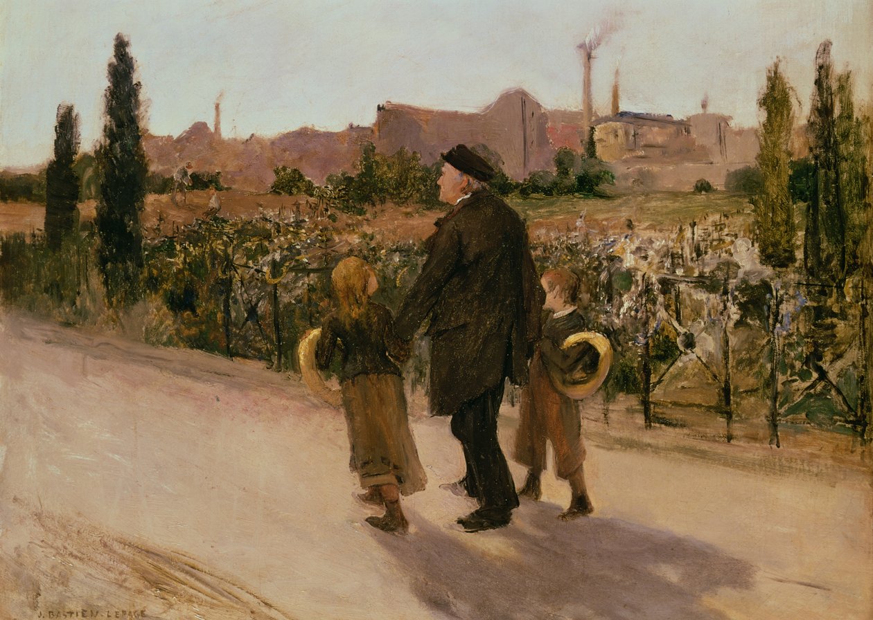 Mindenszentek napja, 1882 körül alkotó: Jules Bastien Lepage