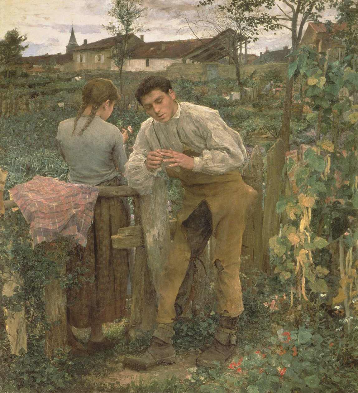 Vidéki szerelem, 1882 alkotó: Jules Bastien Lepage
