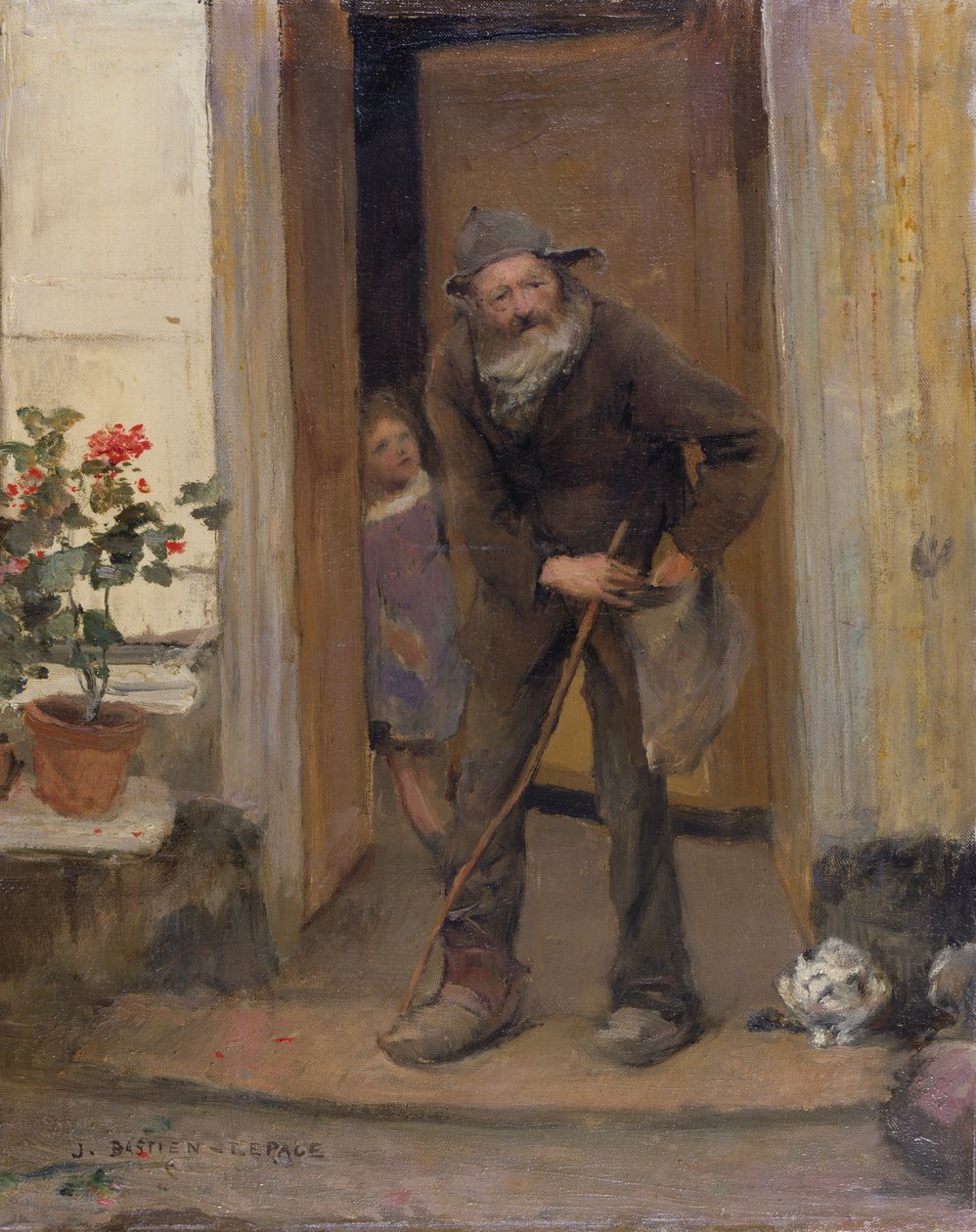 A koldus, 1881 alkotó: Jules Bastien Lepage